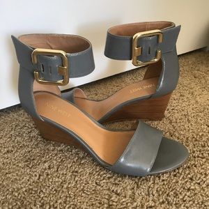 Nine West Grey Wedges